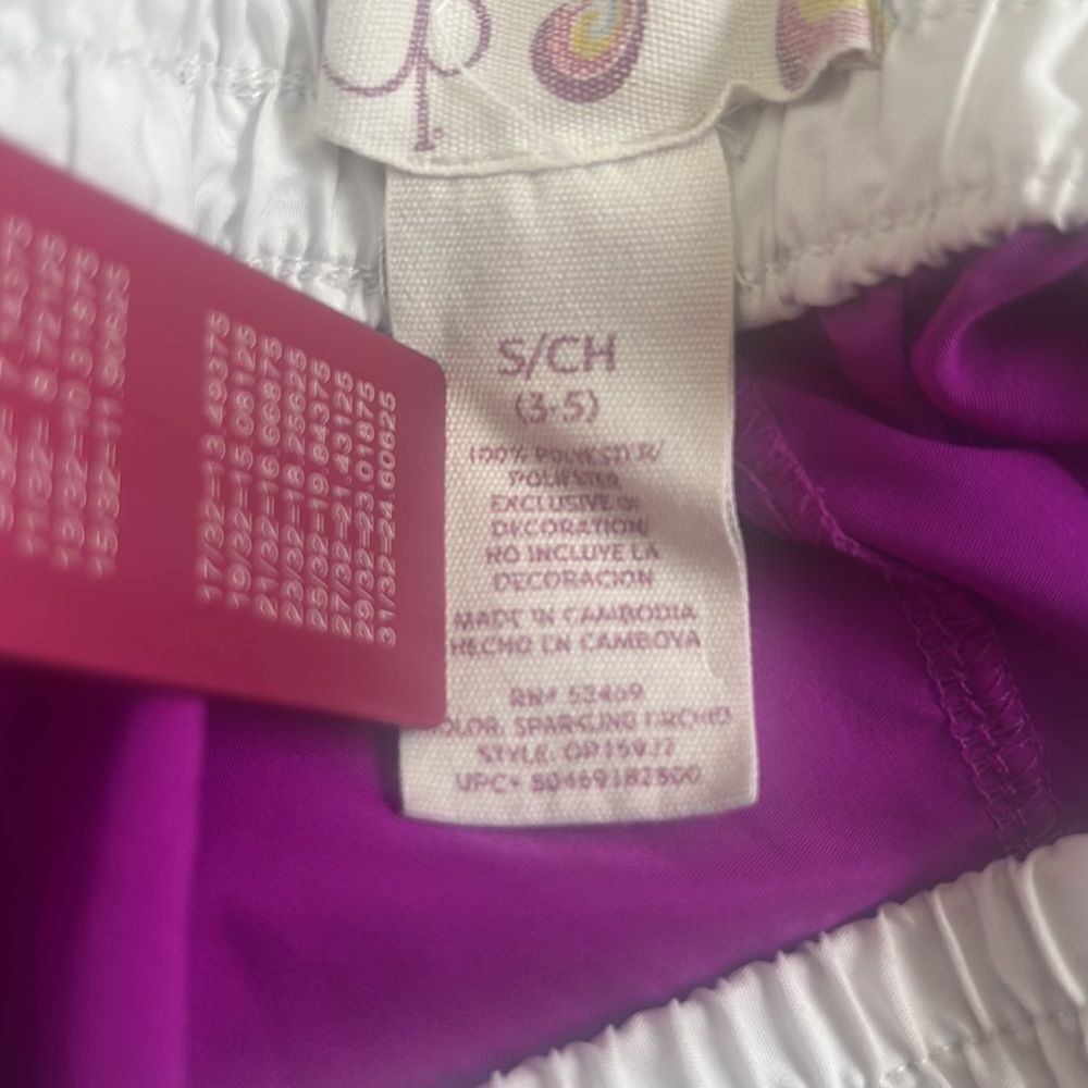 🔥4/$25 OP Girls Swim Shorts, Small 3-5 - Picture 4 of 5